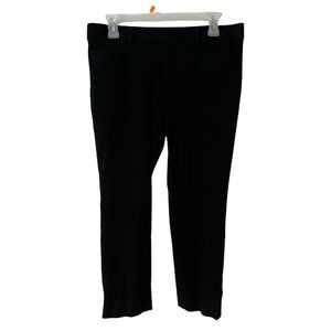 BANANA REPUBLIC Womens Sloan Ankle Chino Pants Black Stretch 180763 8 Petites